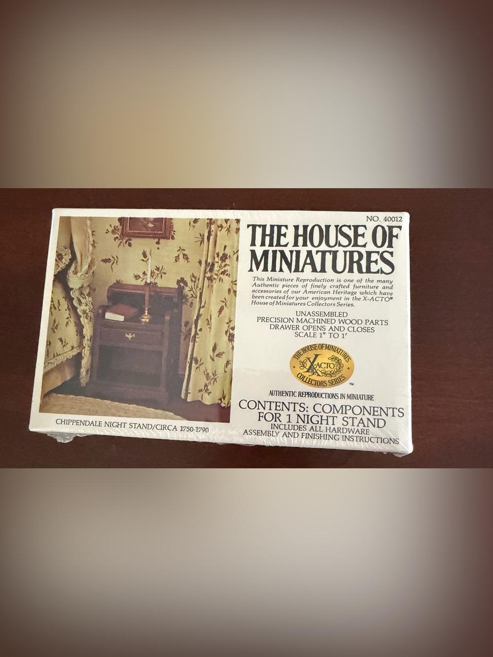 Vintage The House of Miniatures Chippendale Night Stand